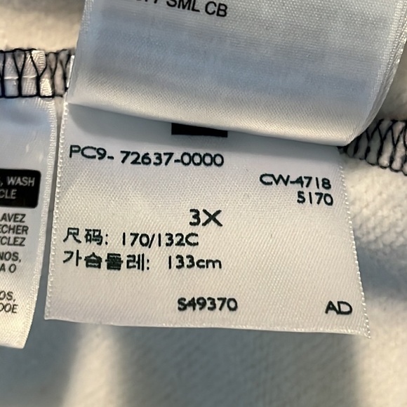 Levis Hoodie Sweatshirt Cropped Color block Navy Red White USA Sporty Size 3XL - Picture 8 of 8